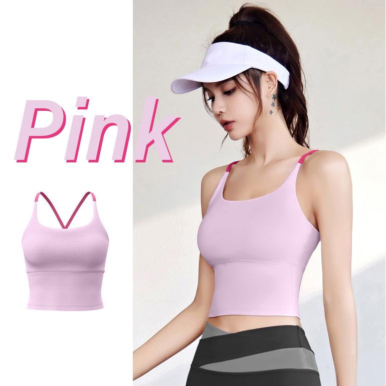 ヨガウェア トップス カップ付 ブラトップ レディース スポーツウェア