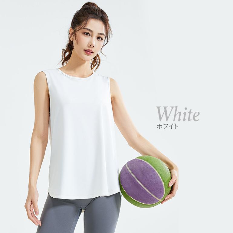 ヨガウェア レディース タンクトップ おしゃれ メッシュ ノースリーブ