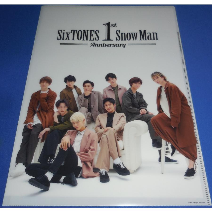 スノスト「SixTONES Snow MAN 1st Anniversary」公式Wクリアファイル