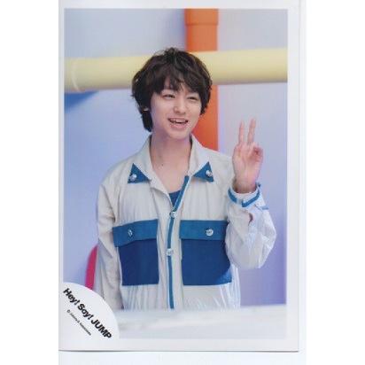 伊野尾慧 Hey Say Jump 公式生写真 Chau 衣装白 青 笑顔 ピース Fb アレイズブック ヤフーshop 通販 Yahoo ショッピング