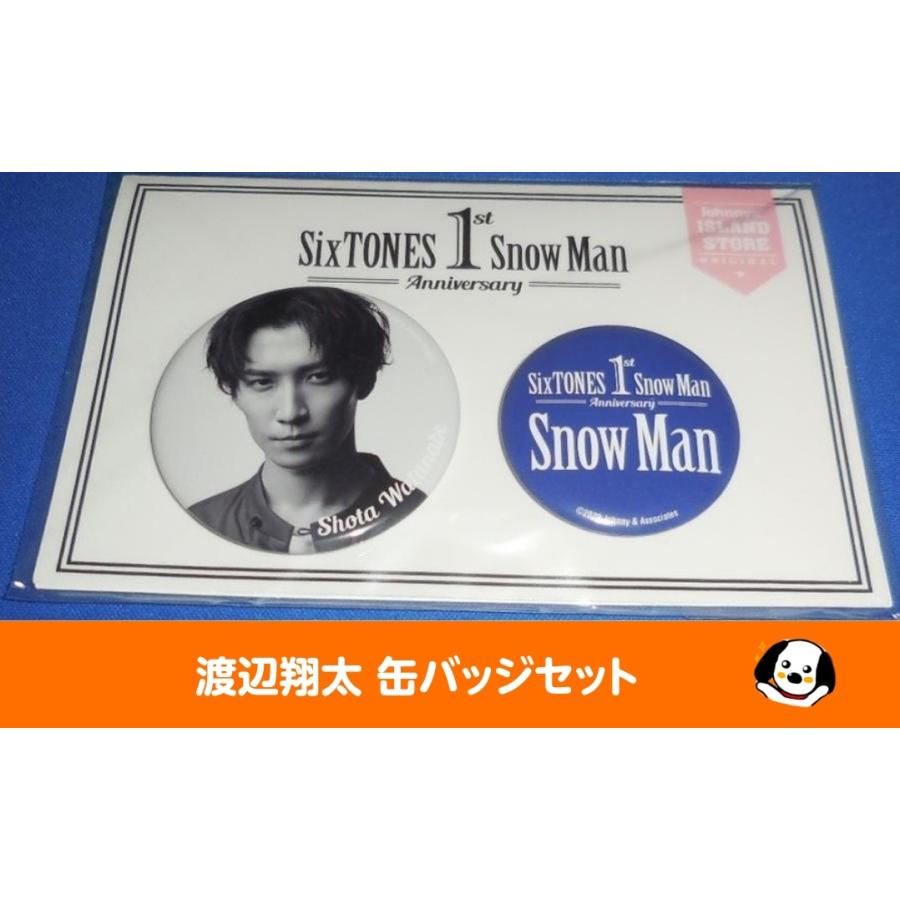 渡辺翔太 缶バッジセット 1st Anniversary Snow Man(スノーマン