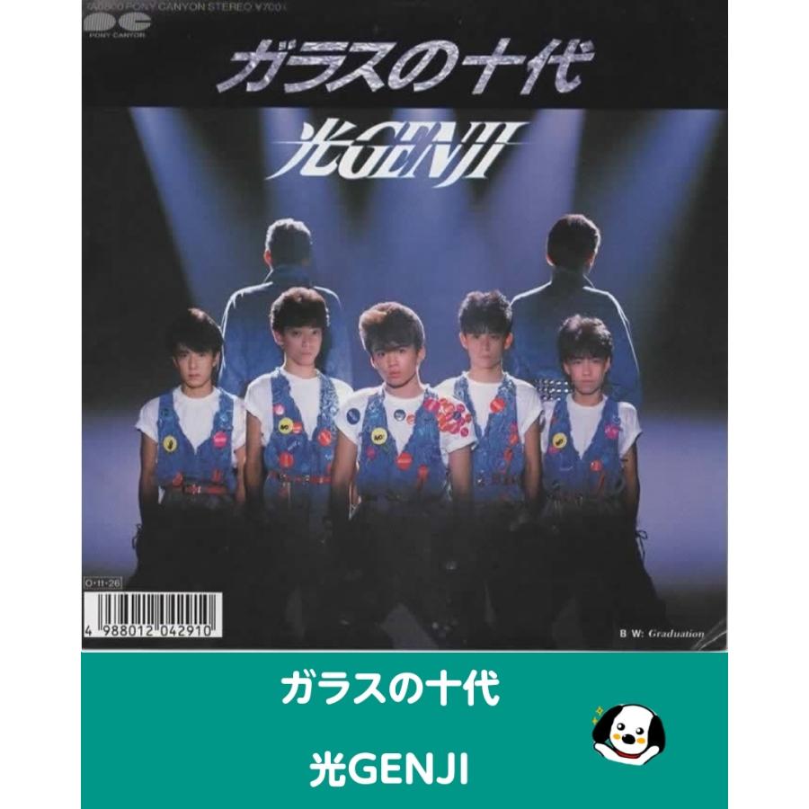 12枚セット　光GENJI　シングルレコード5枚＆ステッカー、カードセット ガラスの十代/光GENJI・EPレコード シングルレコード : アレイズ