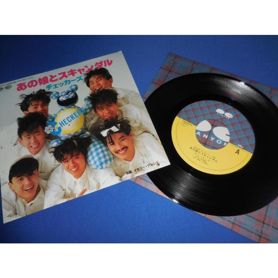 あの娘とスキャンダル/チェッカーズ EPレコード シングルレコード