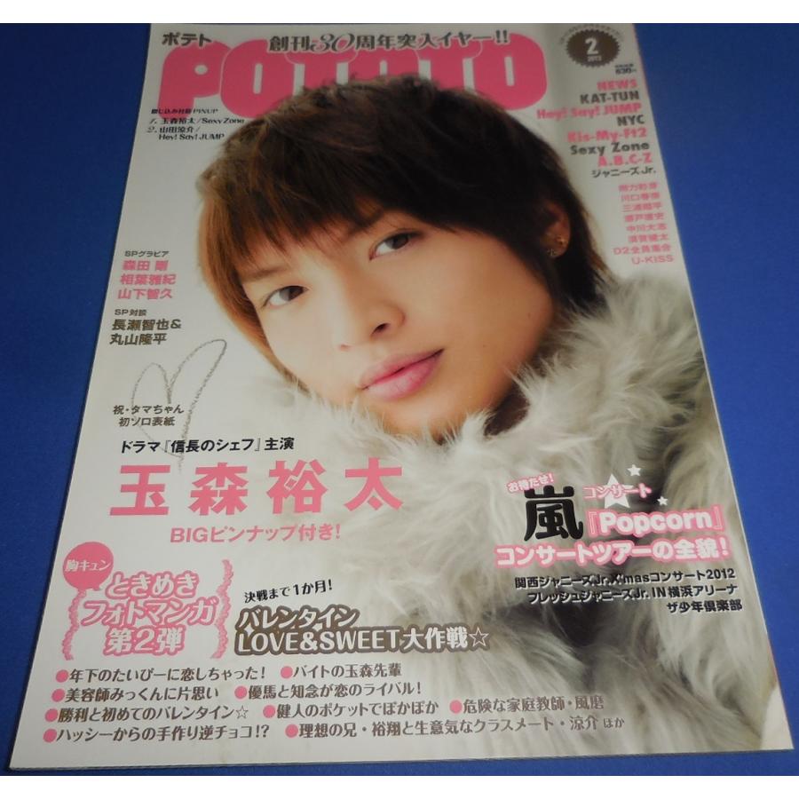 POTATO 2013年2月号 玉森裕太/嵐 Popcornツアー/A.B.C-Z/Sexy Zone