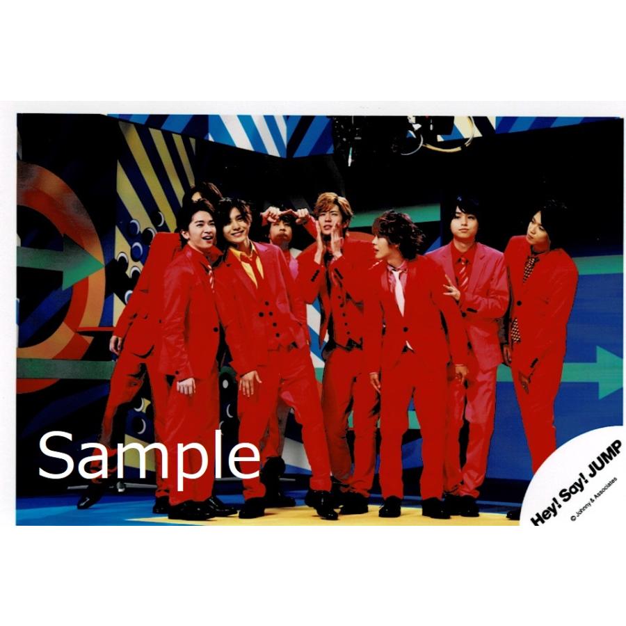 Hey Say Jump 集合 公式生写真 ウィークエンダー 衣装赤 背景青 黄色 緑 Y 1473 アレイズブック ヤフーshop 通販 Yahoo ショッピング