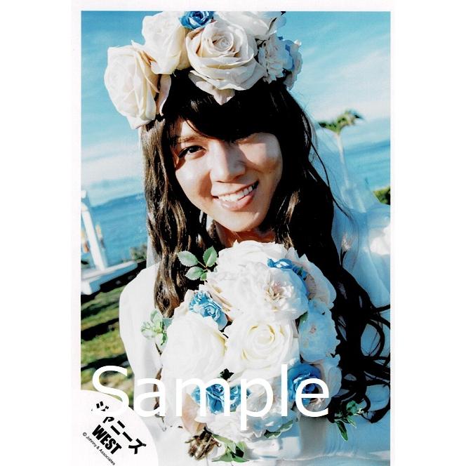小瀧望 ジャニーズwest 公式生写真 バリハピ 衣装白 花持ち カメラ目線 歯見せ