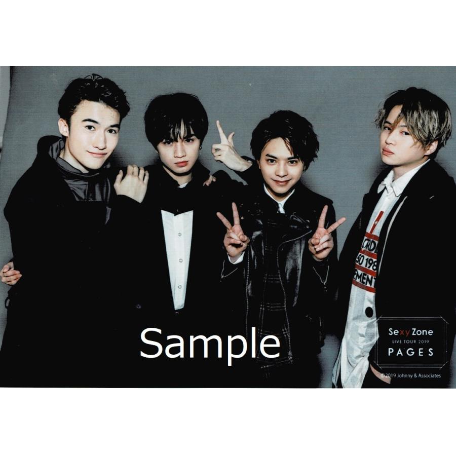 Sexy Zone 集合 公式生写真/LIVE TOUR 2019 PAGES・カメラ目線・背景 