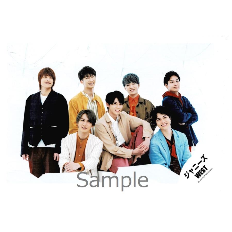ジャニーズWEST 集合 公式生写真/アメノチハレ・背景白・目線右方向 