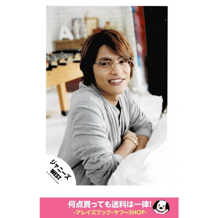 中間淳太 ジャニーズwest 公式生写真 シルエット 衣装グレー カメラ目線 歯見せ メガネ Z アレイズブック ヤフーshop 通販 Yahoo ショッピング