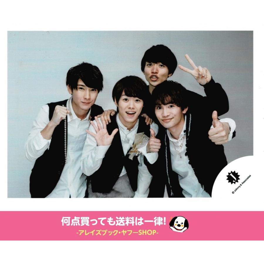 大橋和也＆藤原丈一郎(なにわ男子)＆朝田淳弥＆今江大地 公式生写真 Jロゴ・Happy New ワン Year  2018・カメラ目線・衣装白×黒・背景グレー :z-22294:アレイズブック・ヤフーSHOP - 通販 - Yahoo!ショッピング
