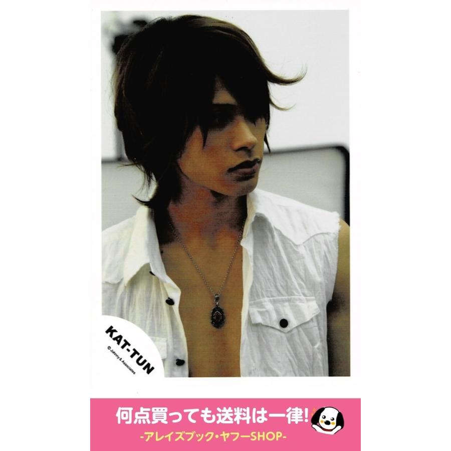上田竜也 Kat Tun 公式生写真 Mouse Peace マウスピース 08 衣装白 ネックレス 目線右方向 口閉じ 好評