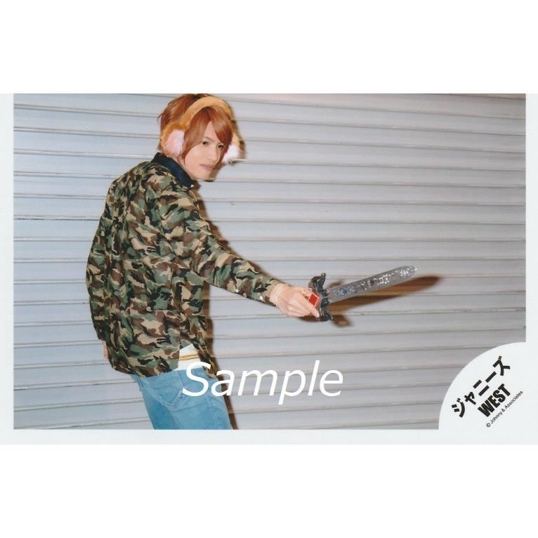 中間淳太 ジャニーズwest 公式生写真 ラッキィィィィィィィ7 衣装黒 茶色 緑