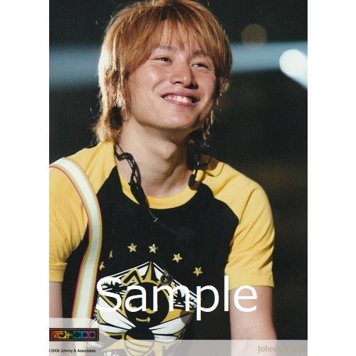 安田章大(関ジャニ∞) 公式生写真 2008・ライブ・衣装黄色×黒×白・歯 