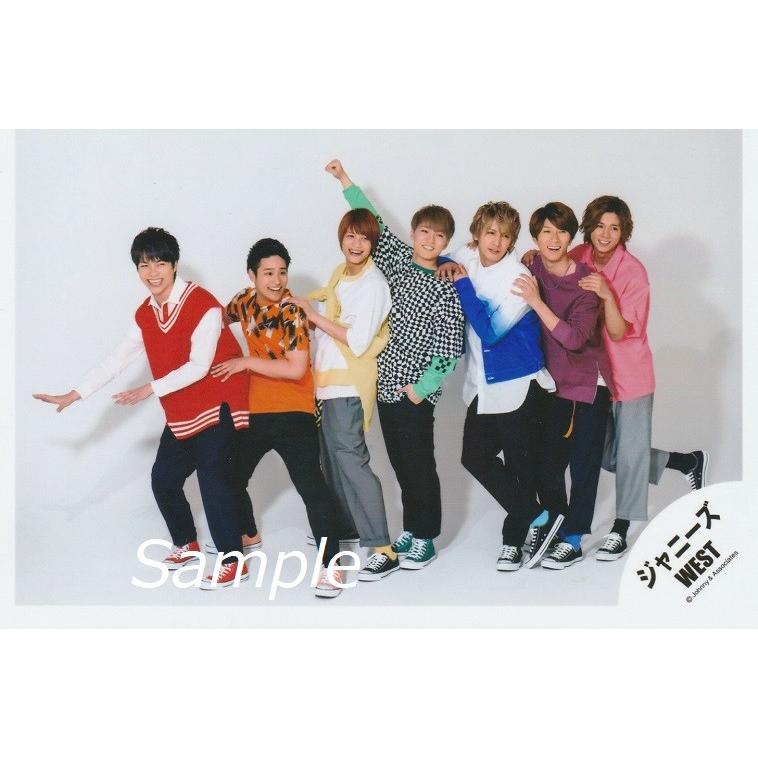 当店限定販売 ジャニーズwest 集合 公式生写真 おーさか 愛 哀 背景白 Eye