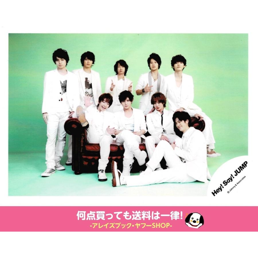 Hey Say Jump 集合 公式生写真 Live With Me In Tokyo Dome 衣装白 背景黄緑 全身 カメラ目線 Z 7073 アレイズブック ヤフーshop 通販 Yahoo ショッピング