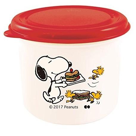 Peanuts Round Mini Case スヌーピー フタred ミニ コンテナー タッパー 保存容器 Snoopy Slw400 アライバル 通販 Yahoo ショッピング