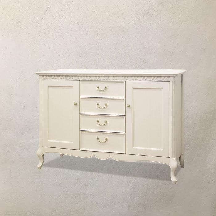 東海家具工業 東海家具 サイドボード 114cm幅 フルールWH マホガニー 
