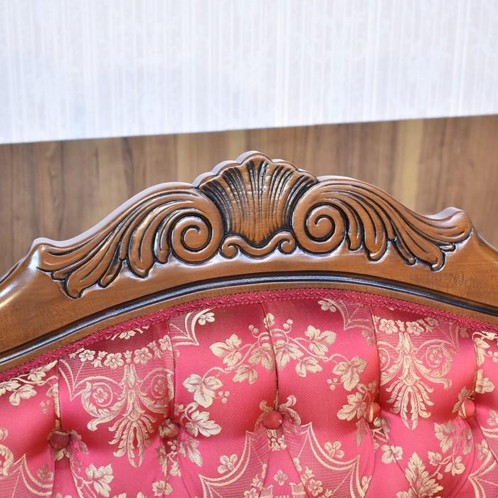 イタリア ラブソファ レッド サロンソファ 猫脚 二人がけ 完成品 イタリア ラブソファ レッド サロンソファ 猫脚 二人がけ 完成品