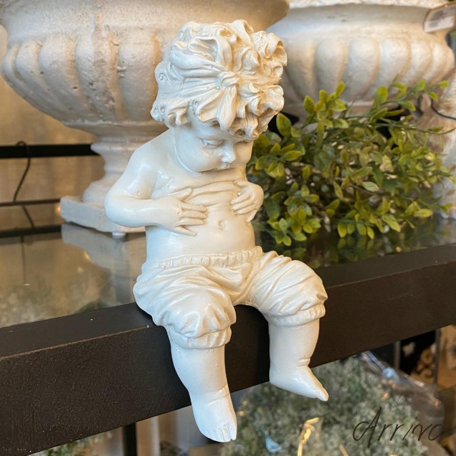 ガーデン オーナメント メタボくん 男の子 置物 ガーデニング 天使 エンジェル オブジェ アンティーク 230 785 230 785 輸入家具 Arrivo 通販 Yahoo ショッピング