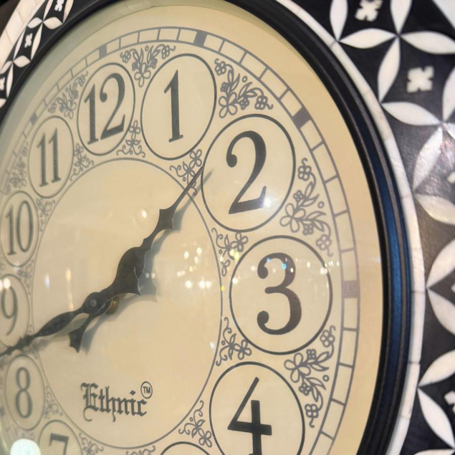 ウォールクロック 壁掛け時計 バッファローボーン アンティーク クラシック