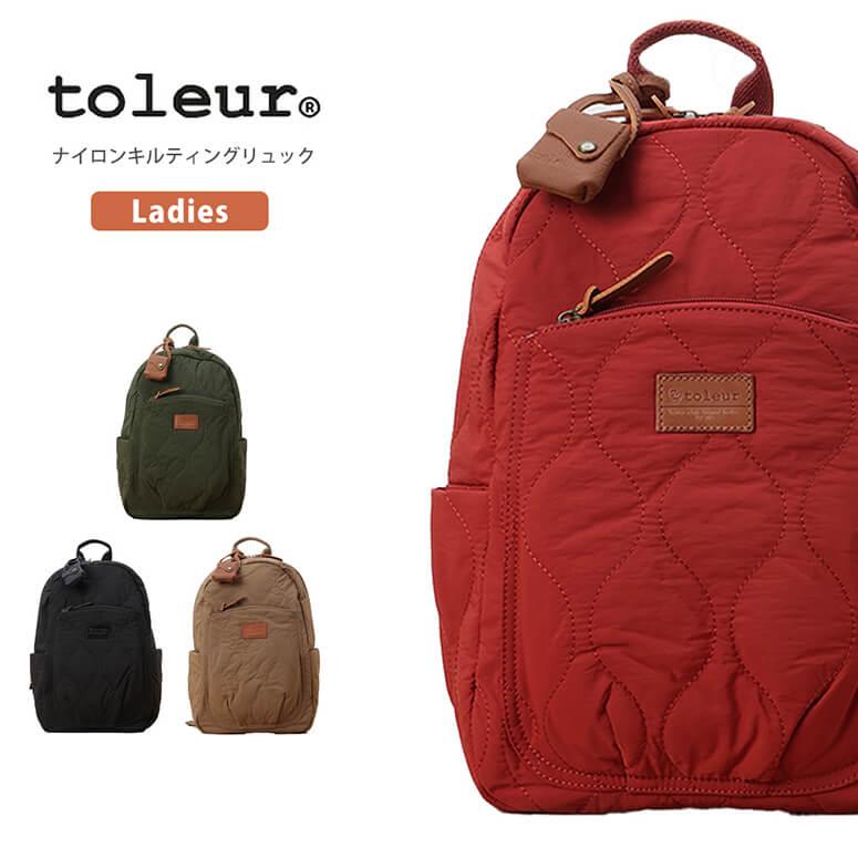 toleur ナイロンドットリュック バッグ BK toleur トーラ
