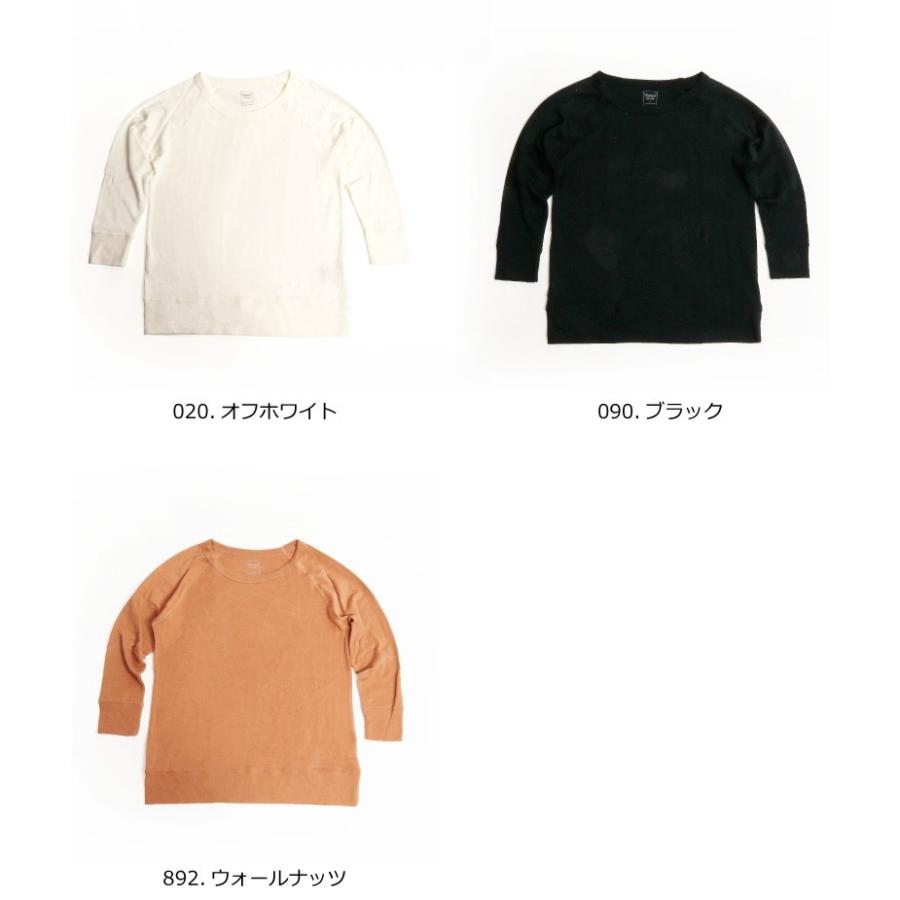 Hanes / 7分袖カットソー/--/-- Hanes（ヘインズ） Hanes Tシャツ レディース 7分袖 クルーネック 裏