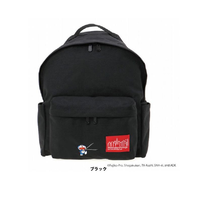 マンハッタンポーテージ×ドラえもん　バックパック　リュック　刺繍　ナイロン　黒 Manhattan Portage（マンハッタンポーテージ） ドラえもん刺繍