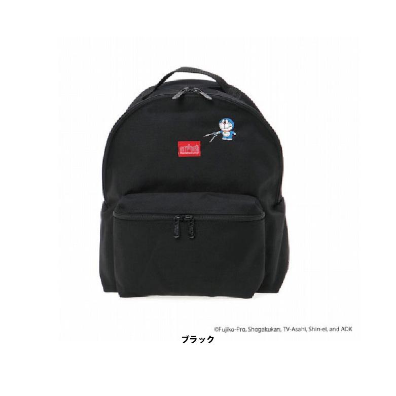 マンハッタンポーテージ×ドラえもん　バックパック　リュック　刺繍　ナイロン　黒 マンハッタンポーテージ×ドラえもんバックパックリュック刺繍ナイロン黒