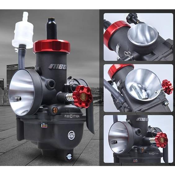 NIBBI PE30 キャブレター NIBBI Anodizing Carburetor PE30（ブラック） : アローズショップ