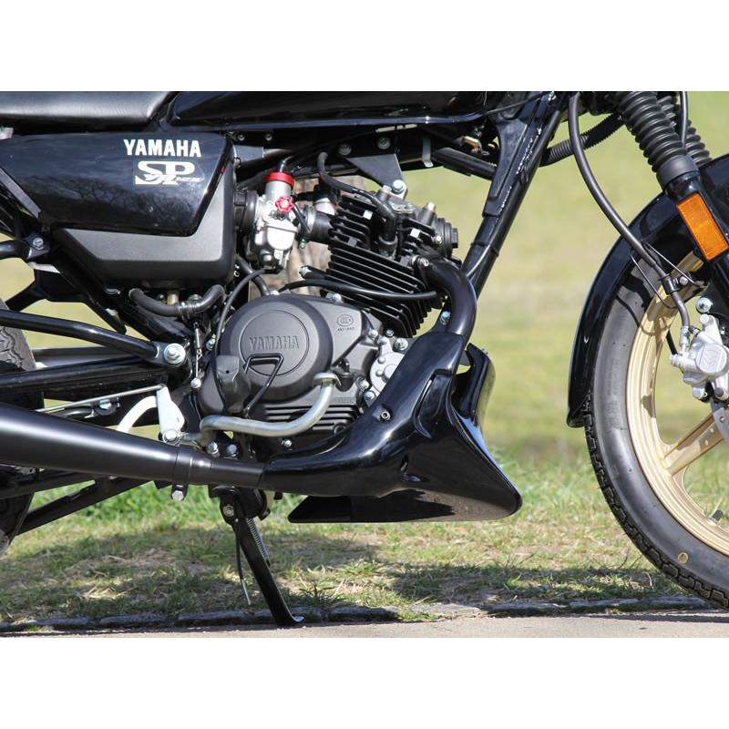 ARROWS製YB125専用アンダーカウル（FRP黒ゲルコート）(日本製