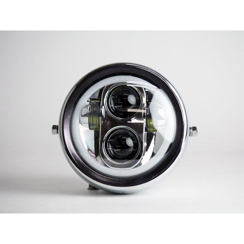 YB125SP専用プロジェクターLEDヘッドライト（シルバー） TYPE2