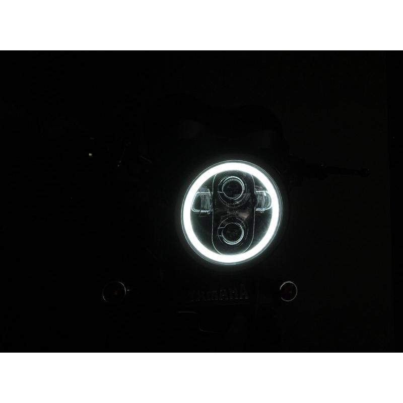 YB125SP専用プロジェクターLEDヘッドライト（シルバー） TYPE2