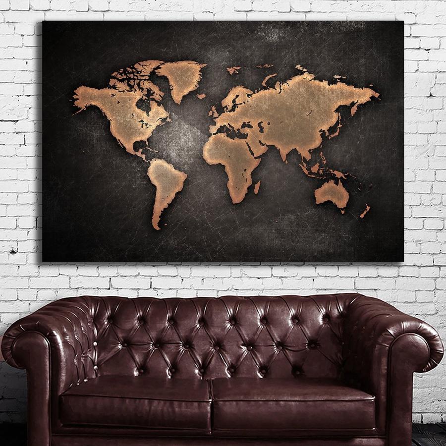 世界地図 world map 特大 ポスター 150x100cm 地図 海外 英字 アート