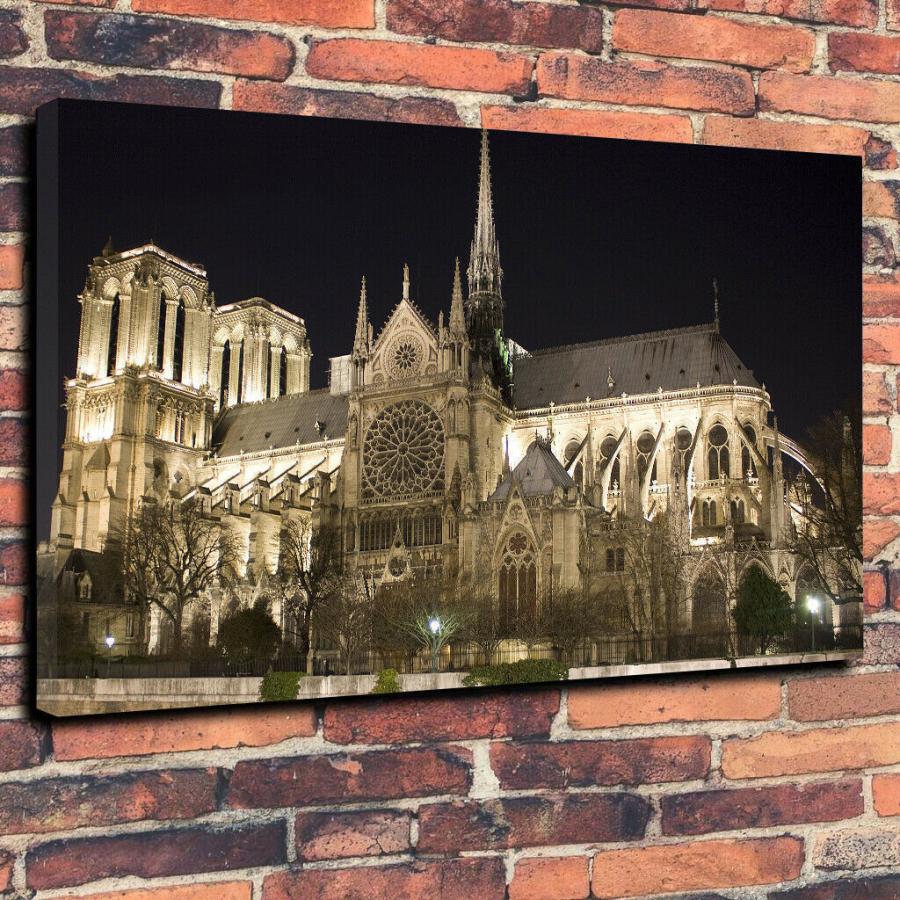 ノートルダム 大聖堂 フランス パリ 高級 キャンバス アート パネル