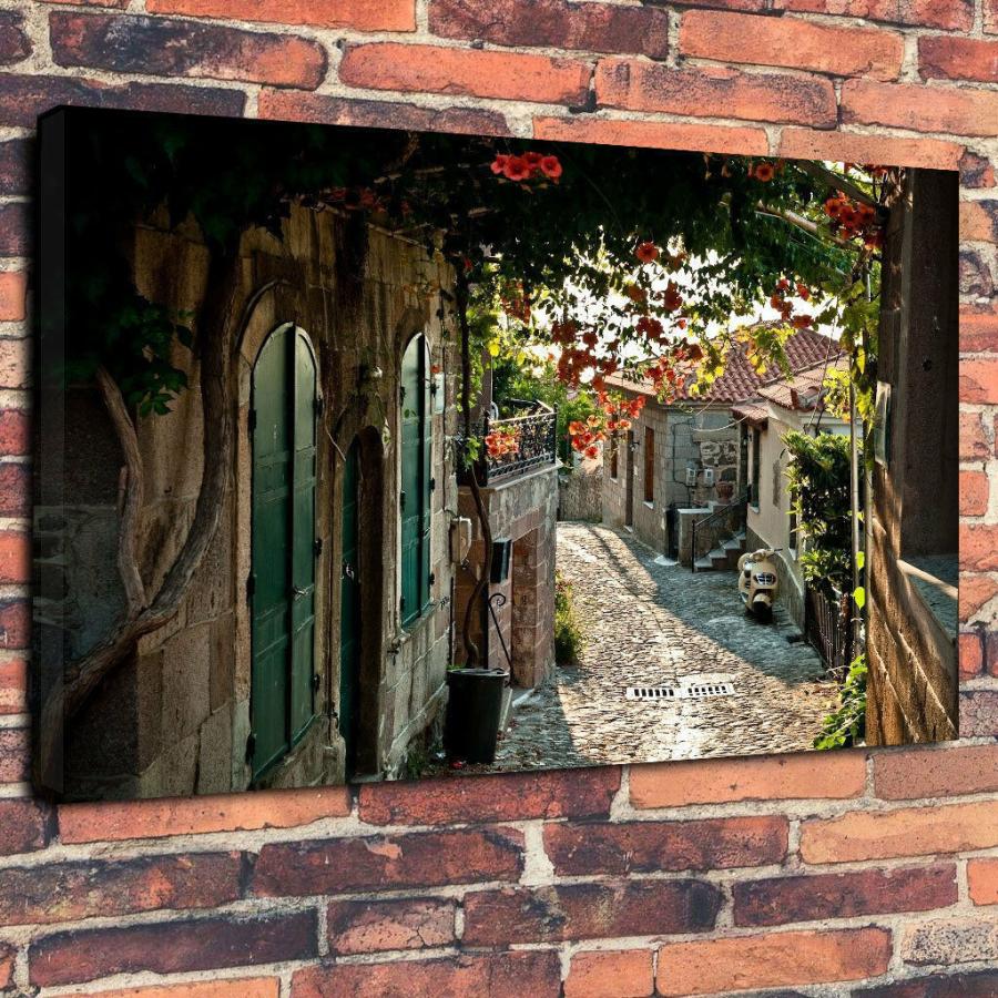 安心の定価販売 アート キャンバス 高級 イタリア パネル カフェ オシャレ 街並み 風景 夜景