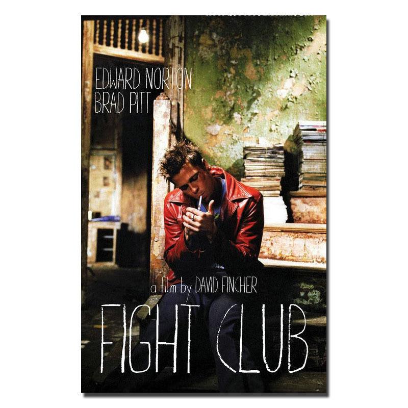 【オリジナル版】現存なし！激レア！ブラッドピッドFIGHT CLUBポスター Fight Club 額入りポスター - アンティーク、ビンテージのインテリア