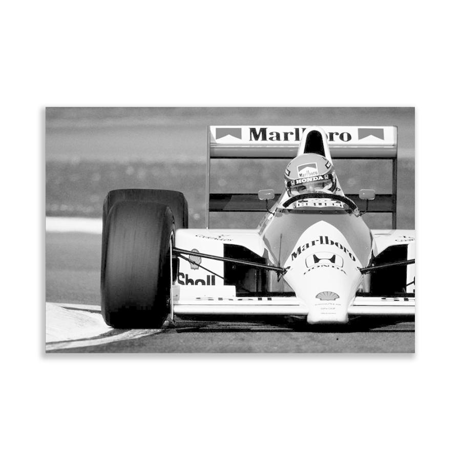 アイルトン・セナ F1 ポスター ボード パネル フレーム 75x50cm 車