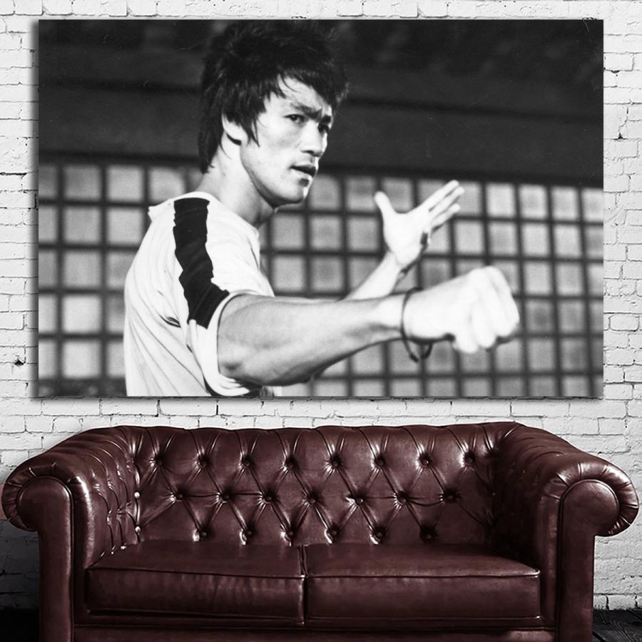 Bruce Lee ブルースリー ポスター ボード パネル フレーム 70x50cm 