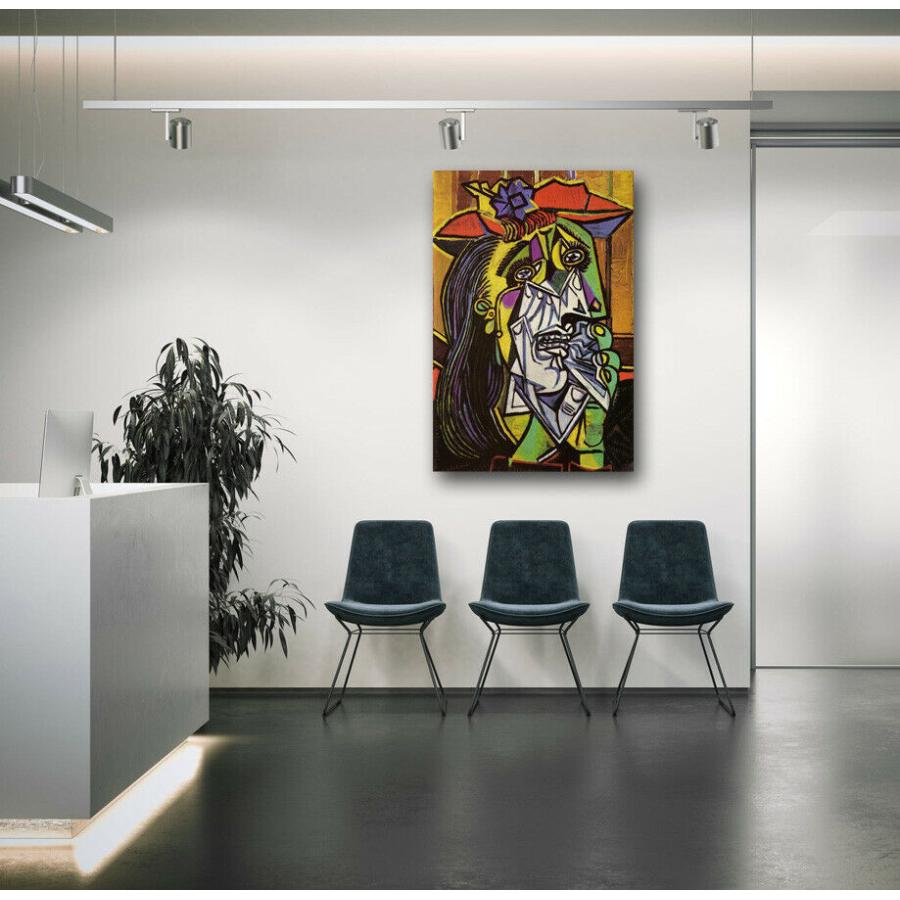 ピカソ 泣く女 高級 キャンバス フレーム 付き ポスター 絵 A1 モダン