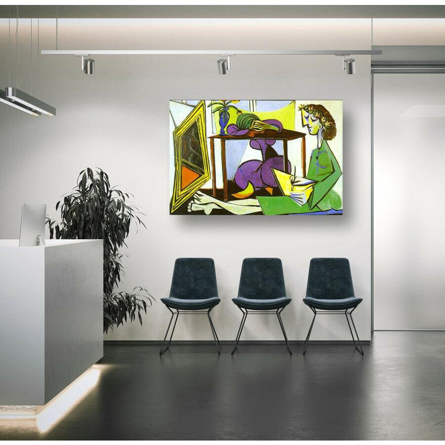 ピカソ INTERIOR 高級 キャンバス フレーム 付き ポスター 絵 A1 モダン アート パネル 北欧 海外 有名 絵画 グッズ インテリア 3