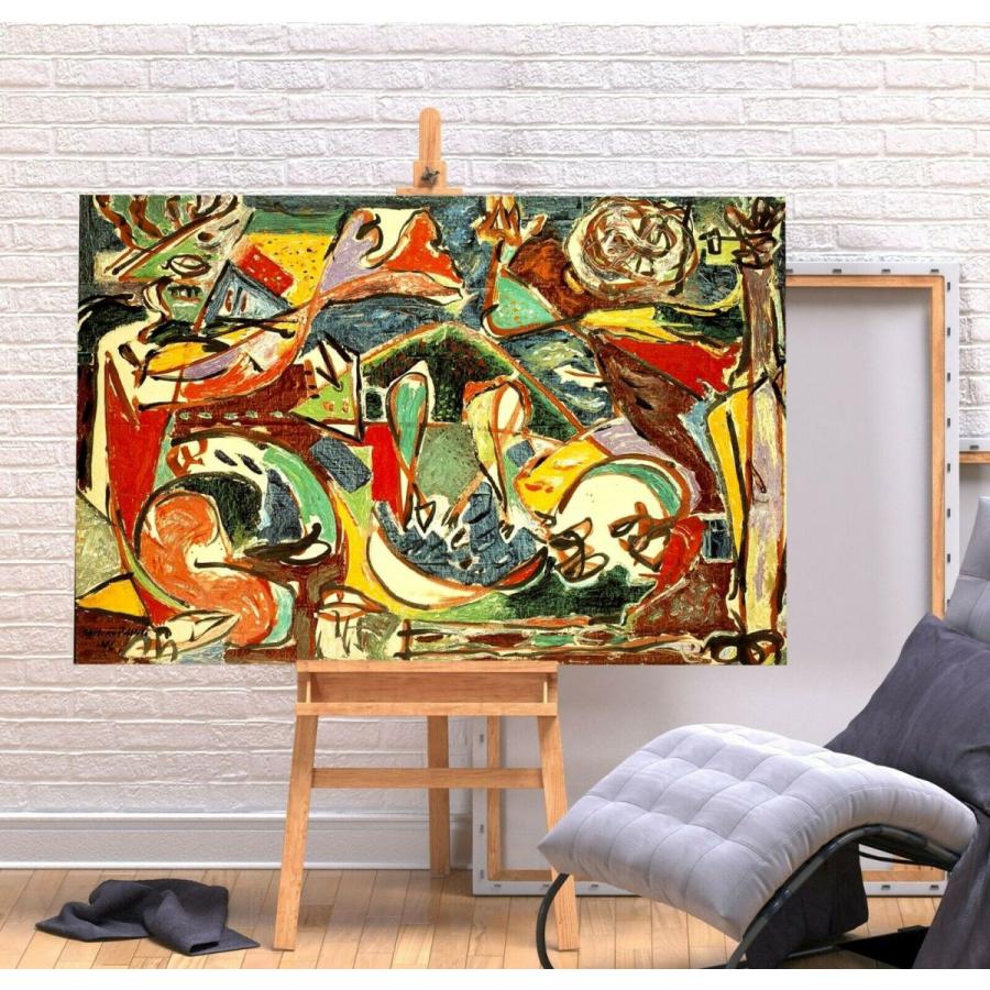 ジャクソン ポロック ポスター 高級 キャンバス フレーム 付き 絵 A1 アート パネル 北欧 海外 絵画 抽象画 グッズ インテリア 16 使い勝手の良い 使い勝手の良い