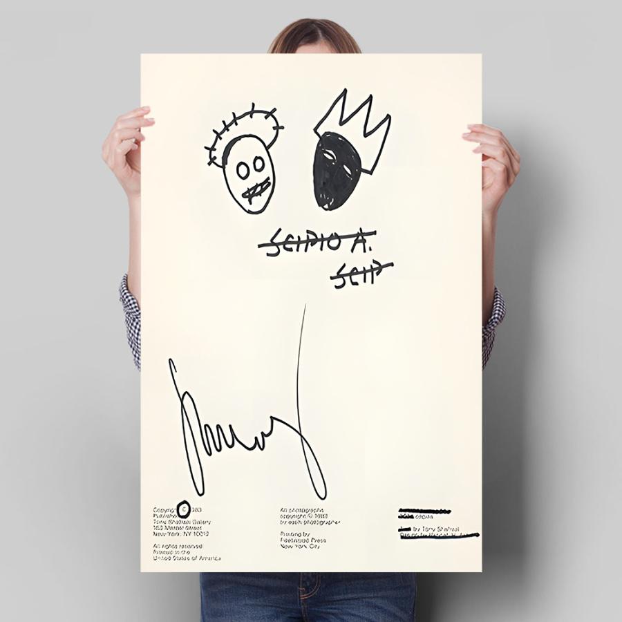 バスキア Basquiat ポスター 70x50cm 海外 北欧 アート インテリア