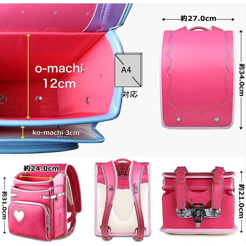 Coulomb クーロン プレリュード・ランドセル 女の子 小学生通学鞄 A4フラットファイル対応 高級合皮 大容量 撥水加工 パール生地 クーロン プレリュード ランドセル 女の子 小学生通学鞄 A4フラットファイル対応 高級合皮 大容量 撥水加工 パール生地 サイズ