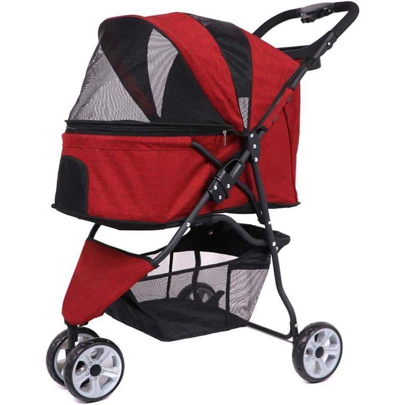 PAWZ Road ペットカート ペットバギー キャリーカート 犬カート 小型犬 中型犬 猫 軽量 安全装置付 折りたたみ ドッグカート キ I1058132194(9522円)