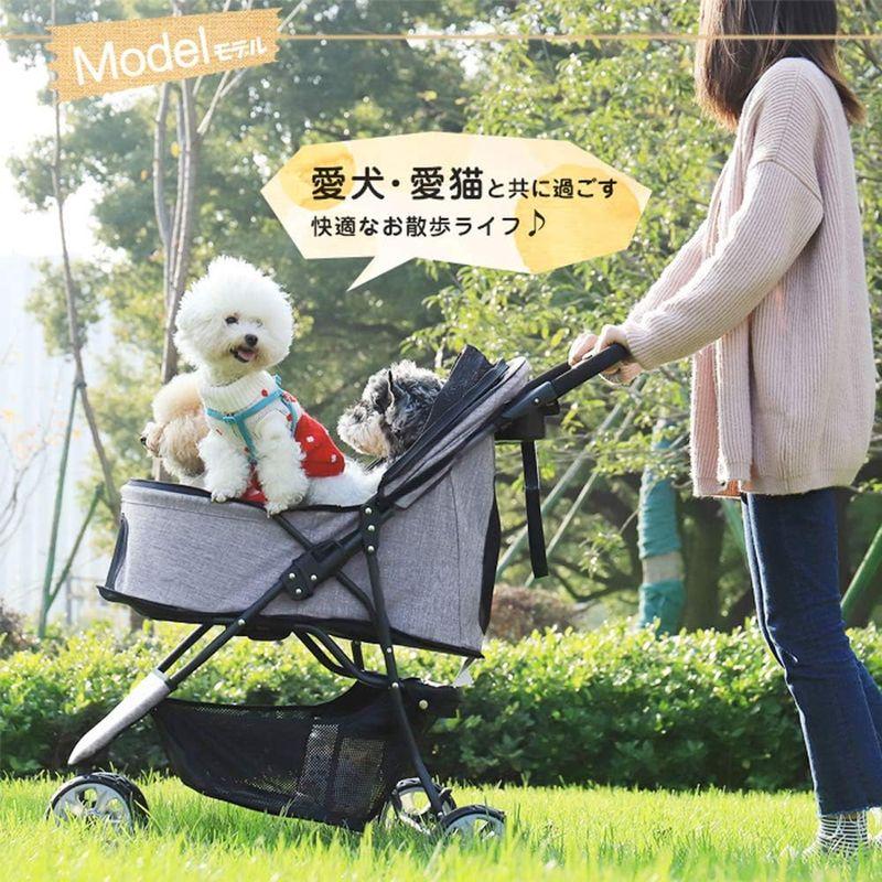 PAWZ Road ペットカート ペットバギー キャリーカート 犬カート 小型犬 中型犬 猫 軽量 安全装置付 折りたたみ ドッグカート キ I1058132194(9522円)