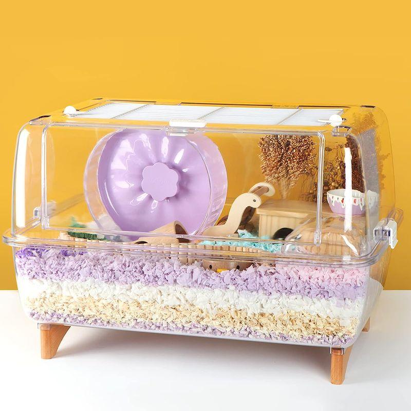 BUCATSTATE ハムスター ケージ 650 スターライトケージ 全面クリア 全透明 大型サイズ 飼育ケージ 透明 深めトレイ 片手スイ ハムスター ケージ スターライトケージ 全面クリア 全透明 大型サイズ 飼育ケージ 透明 深めトレイ 片手スイ