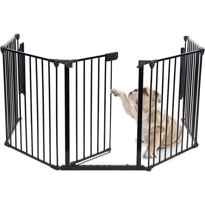 Cuku クークー 犬 柵 室内 ペットフェンス 置くだけ ペット ゲート 赤ちゃん 自立式 ペット柵 ベビーゲート ハースゲート xl 5 クークー 室内 ペットフェンス 置くだけ ペット ゲート 赤ちゃん 自立式 ペット柵 ベビーゲート ハースゲート xl