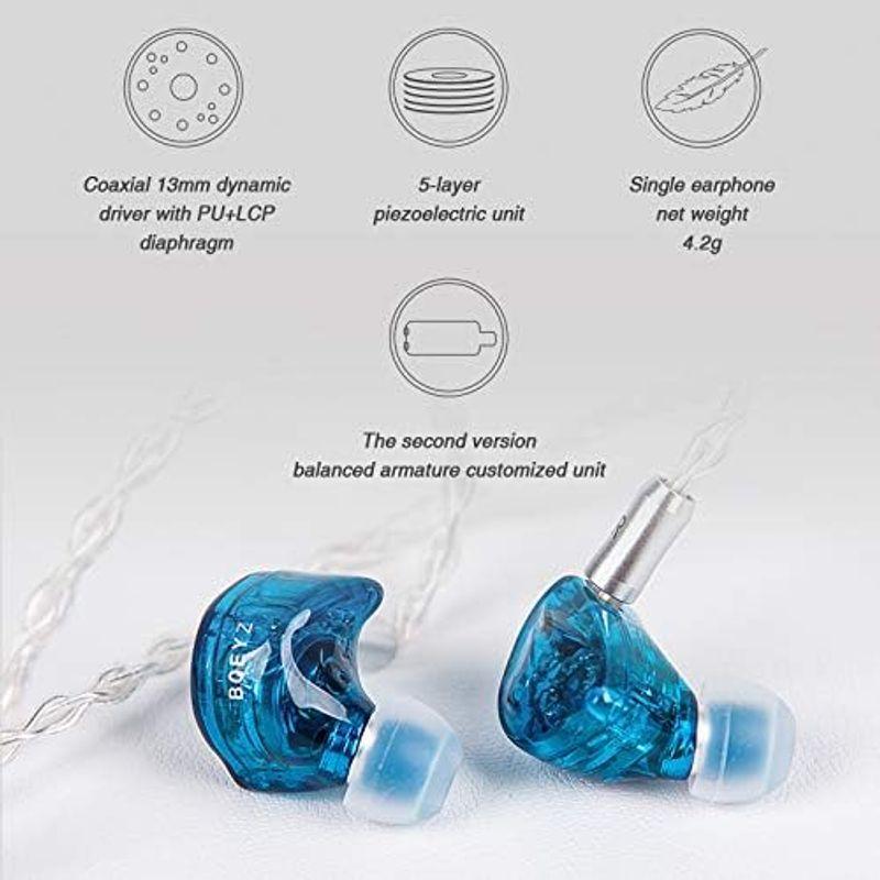IEM BQEYZ Summerカナル型 イヤホン有線 HiFi インイヤーモニター ボーカルの量感が甘い 取り外し可能なケーブル付き 樹脂 BQEYZ Summerカナル型 イヤホン有線 HiFi インイヤーモニター ボーカルの量感が甘い 取り外し可能なケーブル付き 樹脂