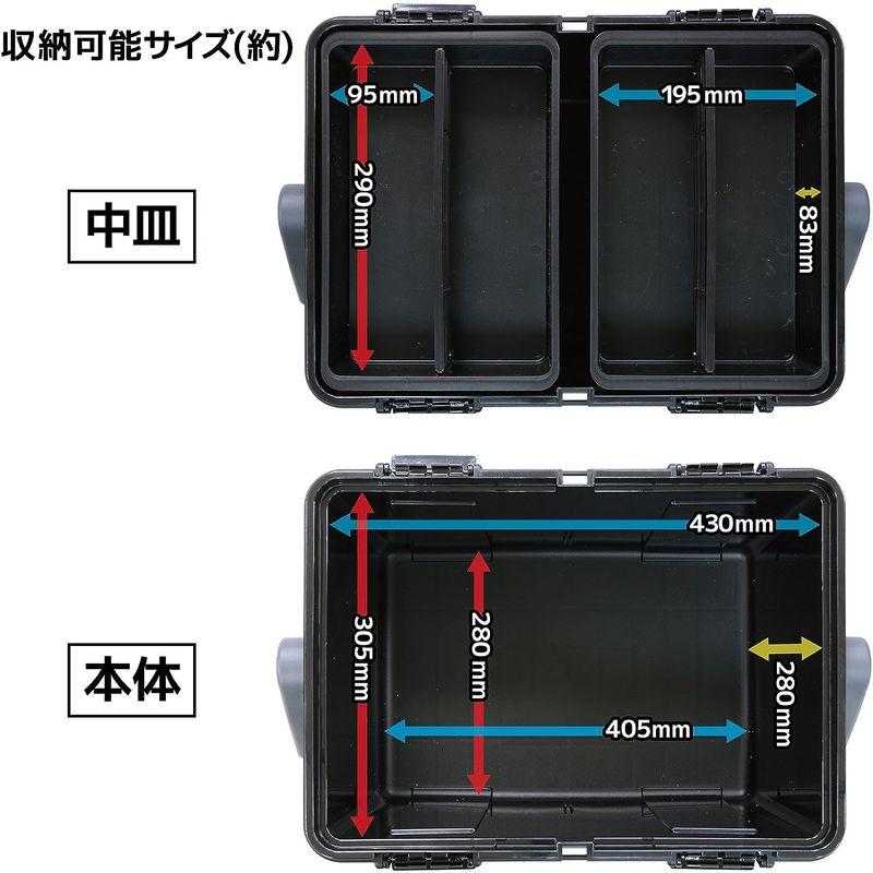 リングスター(RING STAR) 収納ケース ドカット D-5000KA 中皿2個入り 限定カラー カーキ/ブラック RING STAR 収納ケース ドカット 5000KA 中皿2個入り 限定カラー カーキ/ブラック サイズ