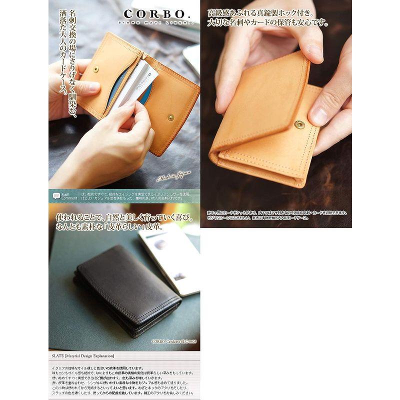 コルボ 名刺入れ カードケース 革 8LC-0403 SLATE スレートシリーズ レディッシュブラウン CO-8LC-0403-96 8LC 名刺入れ カードケース SLATE スレートシリーズ レディッシュブラウン CO レザー